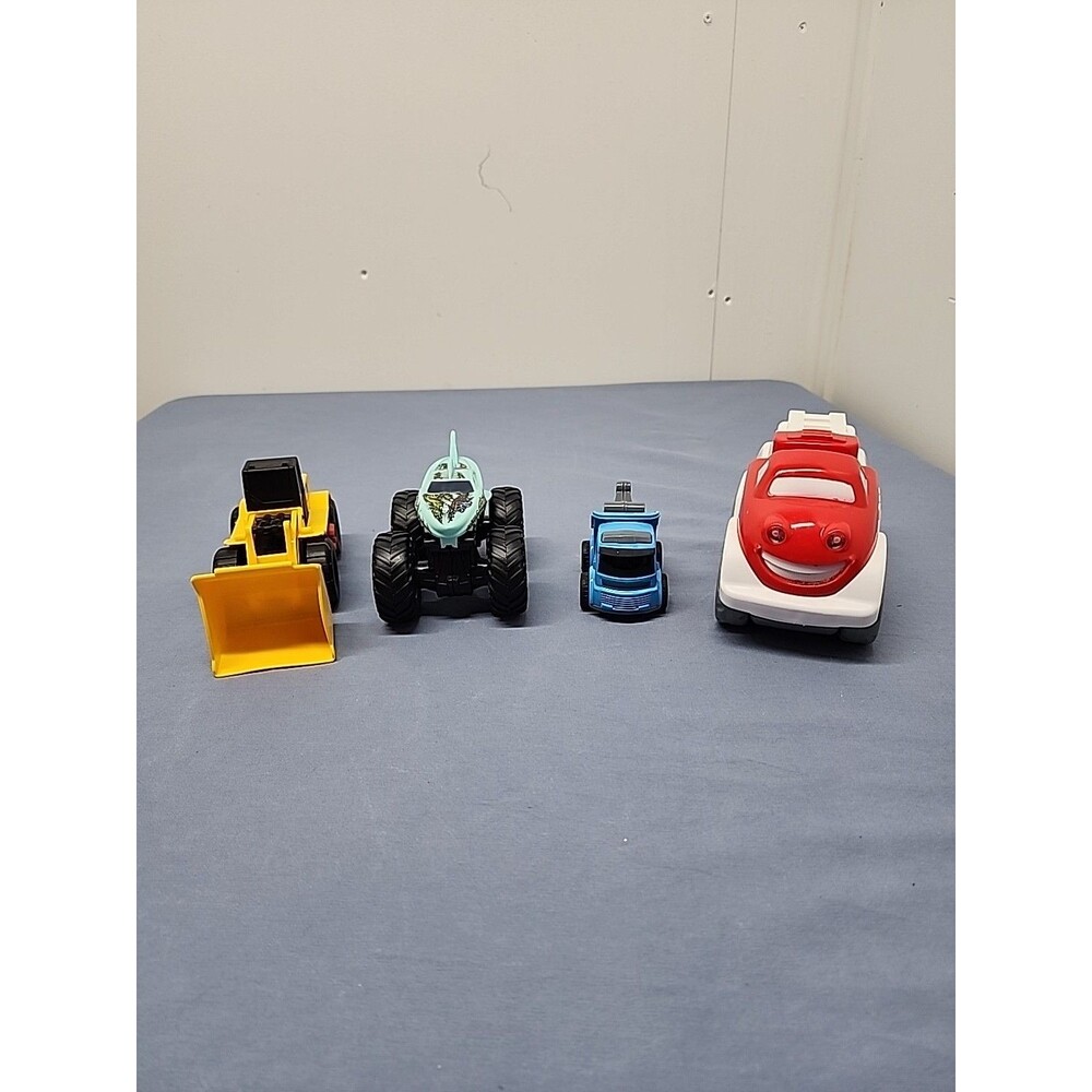 Lot Of 4 Toy Trucks Battery Operated And Friction Operated